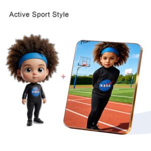 Active Sport Style Custom 3D Figure & 10" Photo Frame