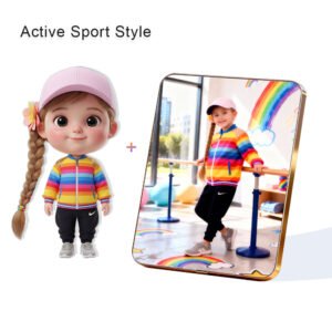 Active Sport Style Custom 3D Figure & 10" Photo Frame