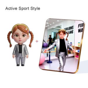 Active Sport Style Custom 3D Figure & 10" Photo Frame