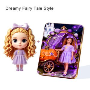 Dreamy Fairy Tale Style Custom 3D Figure & 10" Photo Frame