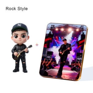 Rock Style Custom 3D Figure & 10" Photo Frame