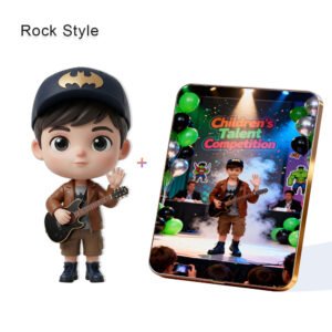 Rock Style Custom 3D Figure & 10" Photo Frame