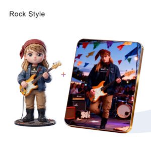 Rock Style Custom 3D Figure & 10" Photo Frame