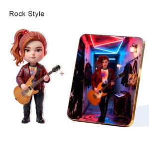 Rock Style Custom 3D Figure & 10" Photo Frame