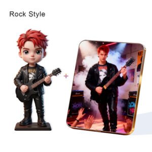 Rock Style Custom 3D Figure & 10" Photo Frame