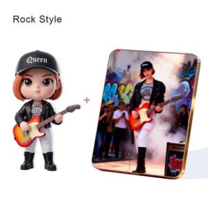 Rock Style Custom 3D Figure & 10" Photo Frame