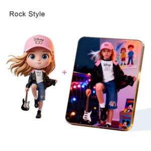 Rock Style Custom 3D Figure & 10" Photo Frame
