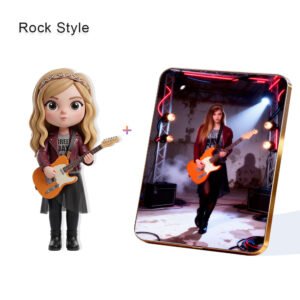 Rock Style Custom 3D Figure & 10" Photo Frame