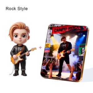 Rock Style Custom 3D Figure & 10" Photo Frame
