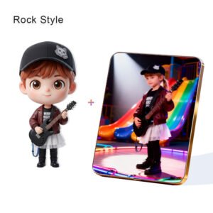 Rock Style Custom 3D Figure & 10" Photo Frame