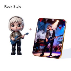 Rock Style Custom 3D Figure & 10" Photo Frame