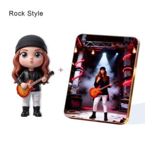 Rock Style Custom 3D Figure & 10" Photo Frame