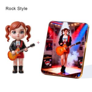 Rock Style Custom 3D Figure & 10" Photo Frame