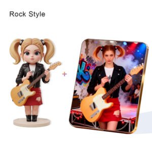 Rock Style Custom 3D Figure & 10" Photo Frame
