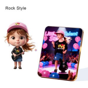 Rock Style Custom 3D Figure & 10" Photo Frame