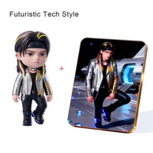 Futuristic Tech style Custom 3D Figure & 10" Photo Frame