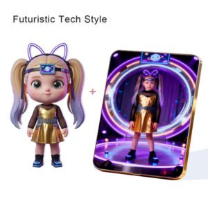 Futuristic Tech Style Custom 3D Figure & 10" Photo Frame