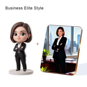Business Elite style Custom 3D Figure & 10" Photo Frame
