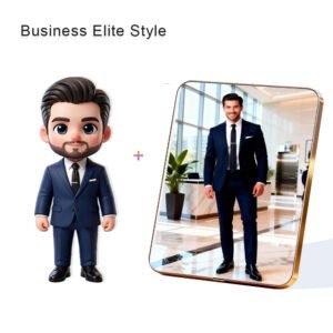 Business Elite Style Custom 3D Figure & 10" Photo Frame