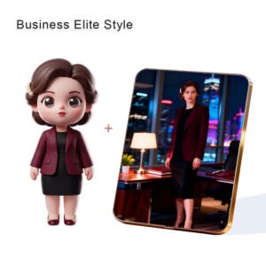 Business Elite style Custom 3D Figure & 10" Photo Frame
