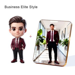 Business Elite Style Custom 3D Figure & 10" Photo Frame