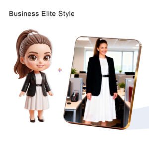 Business Elite style Custom 3D Figure & 10" Photo Frame