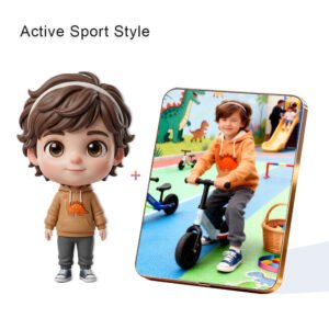 Active Sport Style Custom 3D Figure & 10" Photo Frame